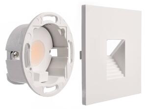 Deko-Light Oprawa wpuszczana ścienna LED SET Alwaid, biała 8 x cm, poziom 2 700 K Alwaid, biały / opal, przedpokój, aluminium, nowoczesny