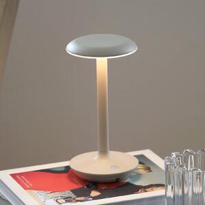 Markslöjd Lampa stołowa LED Petit, greige, aluminium, IP44 możliwość ściemniania, kremowy / amber, aluminium, nowoczesny