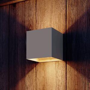 Calex Lampa zewnętrzna z czujnikiem ruchu Volterra, kremowy / amber, salon / jadalnia, aluminium, nowoczesny