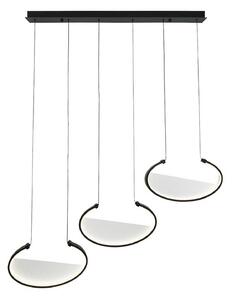 Viokef Lampa wisząca Adele, czarny, salon / jadalnia, aluminium, nowoczesny