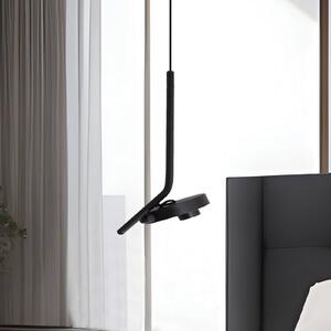 Viokef Lampa wisząca Factory, czarny, salon / jadalnia, metal, nowoczesny