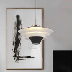 Viokef Lampa wisząca Manley, czarny, salon / jadalnia, aluminium, nowoczesny