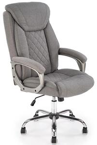 Popielaty tapicerowany fotel obrotowy Z9-K61