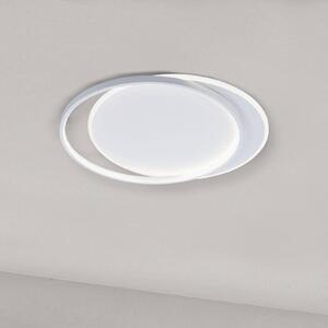 Viokef Lampa sufitowa LED Evelyn, biały / opal, salon / jadalnia, aluminium, nowoczesny