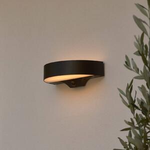 Nordlux Kinkiet zewnętrzny LED Monay Round, czarna, IP44 Round, czarny, tworzywo sztuczne, skandynawski