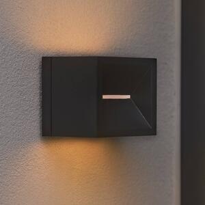 Nordlux Kinkiet zewnętrzny LED Rivo, czarny, metal, nowoczesny