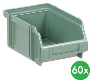 Plastikowy pojemnik z polistyrenu, 110x160x76 mm