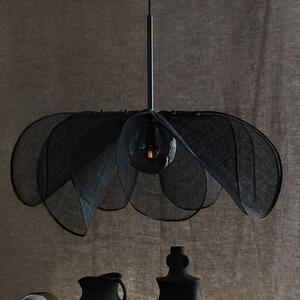 Markslöjd Lampa wisząca Styrka, możliwość ściemniania, czarny, salon / jadalnia, tkanina / materiał / jedwab