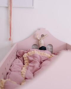 Łóżeczko niemowlęce KAMIENICZKA 120x60, róż