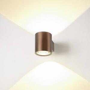 SLV Kinkiet LED Oculus, możliwość ściemniania, miedziany, salon / jadalnia, aluminium, nowoczesny