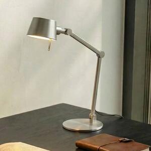 Lampa stołowa Silka Lucande, aluminiowy / szary / cynkowy, salon / jadalnia, metal, nowoczesny