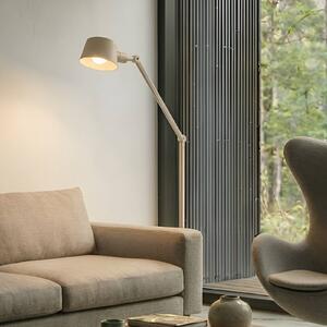 Lampa stojąca Silka Lucande, kremowy / amber, biuro, metal, nowoczesny