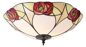Lampa sufitowa Ingram - Interiors - szkło Tiffany