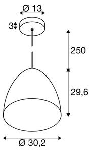 SLV Lampa wisząca Para Cone, możliwość ściemniania, miedziany, salon / jadalnia, aluminium, nowoczesny