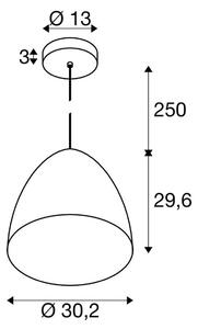 SLV Lampa wisząca Para Cone, możliwość ściemniania, czarny, salon / jadalnia, aluminium, nowoczesny