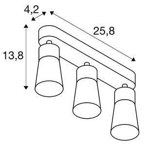SLV Lampa sufitowa Puri 2.0 Cone, możliwość ściemniania, czarny, salon / jadalnia, aluminium, nowoczesny