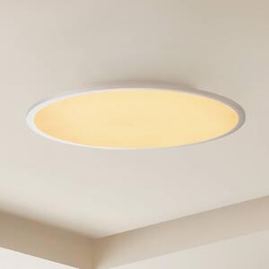 Lampa sufitowa LED Narima Lindby, możliwość ściemniania, aluminiowy / szary / cynkowy, kuchnia, tworzywo sztuczne, nowoczesny