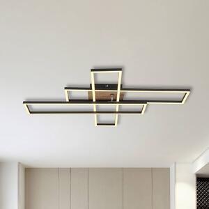 Globo Lampa sufitowa Dakari, czarny, salon / jadalnia, aluminium