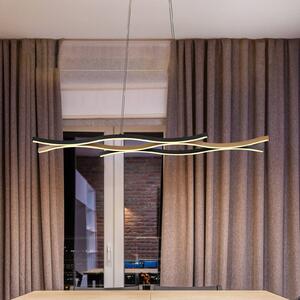 Globo Lampa wisząca Geronimo, czarny, salon / jadalnia, aluminium, nowoczesny