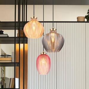 Globo Lampa wisząca szklana Jessica, możliwość ściemniania, multikolor, salon / jadalnia, szkło