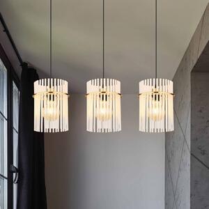 Globo Lampa wisząca szklana Gorley, mosiężny / złoty, salon / jadalnia, szkło