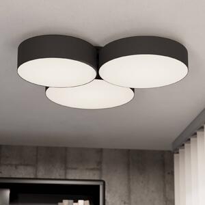 EGLO connect Inteligentna lampa sufitowa Barbano-Z, możliwość ściemniania, czarny, salon / jadalnia, metal, nowoczesny