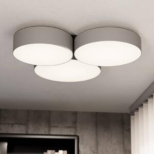 EGLO connect Inteligentna lampa sufitowa Barbano-Z, możliwość ściemniania, aluminiowy / szary / cynkowy, salon / jadalnia, metal, nowoczesny