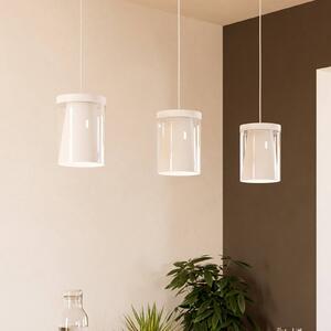 EGLO connect Inteligentna lampa wisząca Chiusello-Z, możliwość ściemniania, biały / opal, salon / jadalnia, szkło, nowoczesny