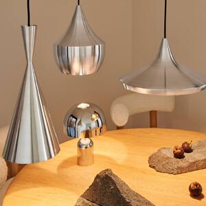 Tom Dixon Lampa wisząca designerska Beat, możliwość ściemniania, aluminiowy / szary / cynkowy, salon / jadalnia, aluminium, design
