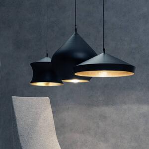 Tom Dixon Lampa wisząca Beat, możliwość ściemniania, czarny, salon / jadalnia, mosiądz, design