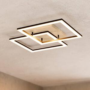 EGLO connect Inteligentna lampa sufitowa Lomaltas-Z, możliwość ściemniania, czarny, salon / jadalnia, metal, nowoczesny