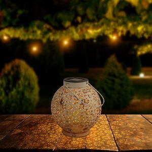 Näve Lampa solarna ozdobna 52854, biały / opal, metal