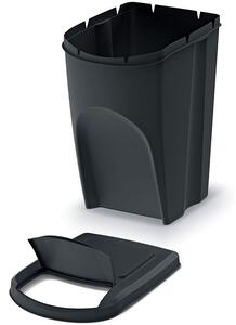 Cztery pojemniki na odpady po 35 litrów SORTI BOX - czarny