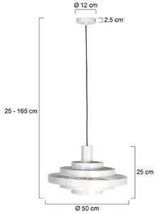 Steinhauer Lampa wisząca Halo Cirque, możliwość ściemniania, biały / opal, salon / jadalnia, metal, nowoczesny