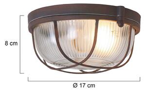 Steinhauer Lampa sufitowa Lisanne, możliwość ściemniania, brązowy / rdzawy, przedpokój, metal
