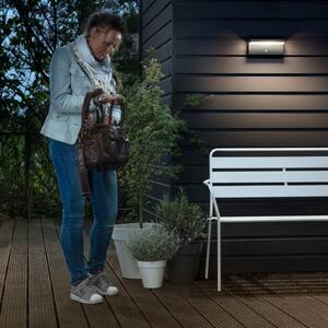 Philips Lampa zewnętrzna z czujnikiem ruchu Bustan IR, czarny, aluminium, nowoczesny