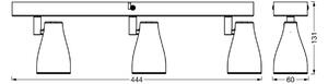 OSRAM Reflektor sufitowy PEAR, biały, 3-punktowa, GU10-LED 2700 K PEAR, biały / opal, tworzywo sztuczne