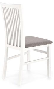Krzesło drewniane Remin z tapicerowanym siedziskiem - Inari 91 / biały