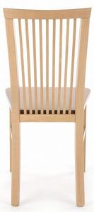 Krzesło drewniane Remin z twardym siedziskiem - dąb artisan
