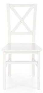 Krzesło drewniane Tucara z twardym siedziskiem - biały