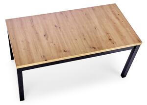 Stół rozkładany Tanre 160-230x80 cm - dąb artisan / czarny
