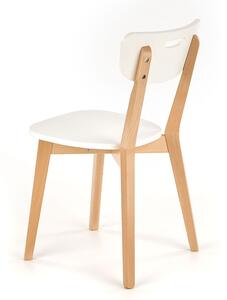 Krzesło drewniane Intia - białe / buk lakierowany