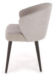 Krzesło tapicerowane Alagon na drewnianych nogach - Dream 26 / Megan 353 / czarny