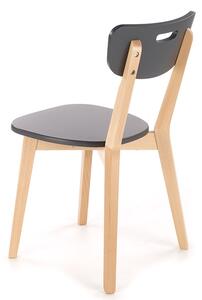 Krzesło drewniane Intia - czarny / buk lakierowany