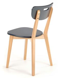 Krzesło drewniane Intia - grafit / buk lakierowany