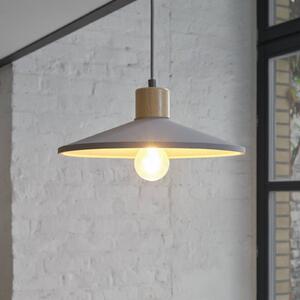 OSRAM Lampa wisząca CONCRETE WOOD, możliwość ściemniania, aluminiowy / szary / cynkowy, salon / jadalnia, beton, młodzieżowy