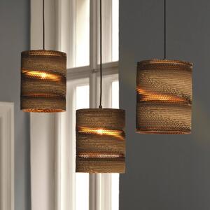 OSRAM Lampa wisząca CYLINDER, możliwość ściemniania, brązowy / rdzawy, salon / jadalnia, papier / lunolit / lunopal