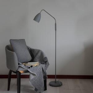 Markslöjd Lampa stojąca LED Patro, możliwość ściemniania, aluminiowy / szary / cynkowy, salon / jadalnia, metal, nowoczesny