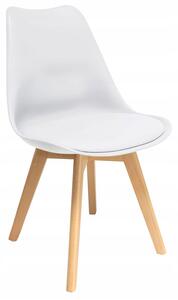 Białe krzesło w stylu skandynawskim - Aklo