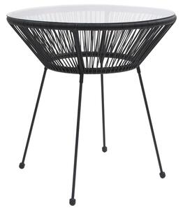 Dwa krzesła i okrągły stolik w zestawie ogrodowym - Xenos